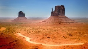 canyons, desert, vegetation - wallpapers, picture
