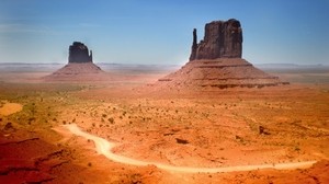 canyons, desert, vegetation