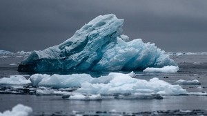 iceberg, ice, water, frozen