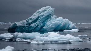 iceberg, hielo, agua, congelado