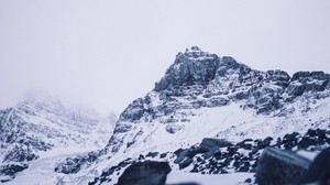 atabasca glacier, canada, mountains - wallpapers, picture