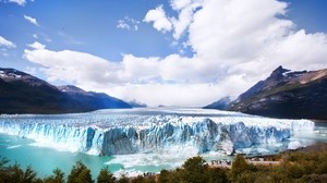 氷河、氷山、寒さ、観光客、ブロック、遠足