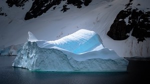 glacier, mountain, snow, antarctica
