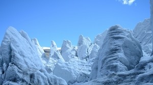 jäätikkö, vuori, lumi, taivas - wallpapers, picture