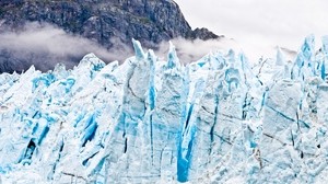 glaciär, is, fryst, berg, landskap