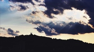 linz, austria, castle, clouds