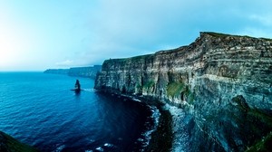 Liscannor, Irlanda, rocce, mare, costa - wallpapers, picture