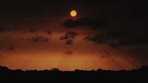 moon, night, sky, clouds - wallpapers, picture