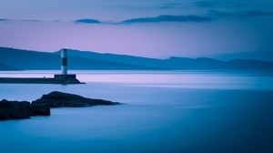 lighthouse, lake, grand mare, minnesota - wallpapers, picture