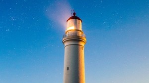 lighthouse, starry sky, cape nelson lighthouse, portland, australia - wallpapers, picture