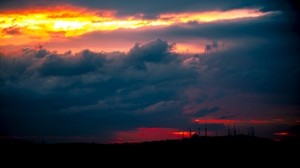 minarets, sunset, clouds, sky - wallpapers, picture