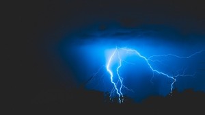 lightning, thunderstorm, cloudy, sky - wallpapers, picture