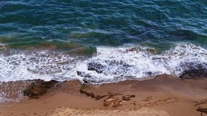 海洋，海岸，脚印