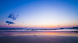 sea, coast, sunset, horizon, wave