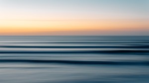 sea, horizon, sky, blur