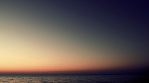 mar, cielo, puesta de sol, horizonte