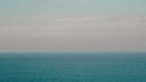 sea, ocean, horizon, ripples, sky, water