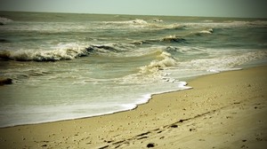 sea, sand, water, dirty, ocean, beach - wallpapers, picture