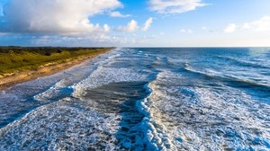 mare, surf, riva