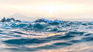 sea, waves, motion blur - wallpapers, picture