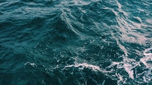sea, waves, water, foam, ripples