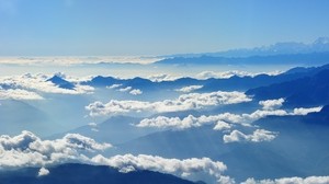 sky, clouds, mountains - wallpapers, picture