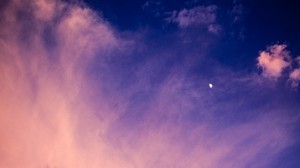 sky, clouds, moon, twilight, atmosphere - wallpapers, picture