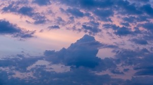 the sky, clouds, twilight, evening, sunset - wallpapers, picture