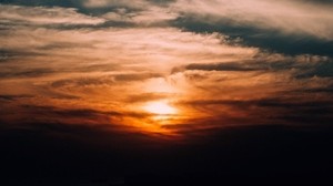 the sky, clouds, clouds, cloudy, sunset - wallpapers, picture