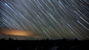 night, stars, motion, long exposure, blur
