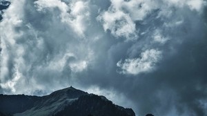 clouds, mountains, sky - wallpapers, picture