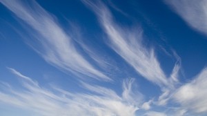 wolken, linien, himmel, weiß, blau