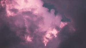 clouds, sky, purple, hue, atmosphere
