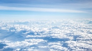 wolken, himmel, blau