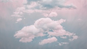 nubes, cielo, poroso, pastel, luz