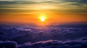 clouds, sky, sun, porous, light - wallpapers, picture