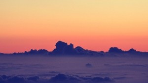 wolken, himmel, sonnenuntergang, porös