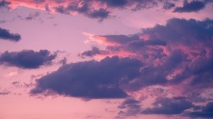 clouds, porous, sky, sunset - wallpapers, picture