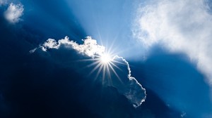 clouds, sun, rays, sky, sunlight - wallpapers, picture