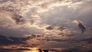 clouds, evening, cloudy, sky, sunset - wallpapers, picture