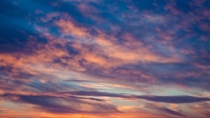 clouds, sunset, porous - wallpapers, picture