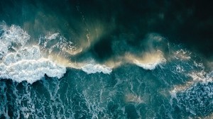 海洋，冲浪，泡沫，海浪 - wallpapers, picture