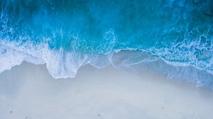 valtameri, surffata, hiekka, aalto, vaahto, sininen - wallpapers, picture