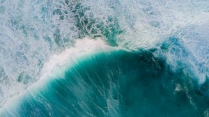 océano, olas, vista superior, agua, superficie - wallpapers, picture