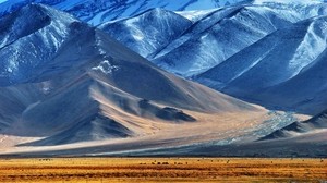 Pamir, Tagikistan, montagne, lago - wallpapers, picture