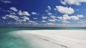 ビーチ、砂、座礁、島、熱帯、モルディブ - wallpapers, picture