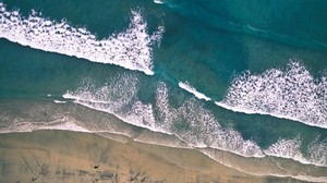 playa, olas, surf, orilla, arena, océano