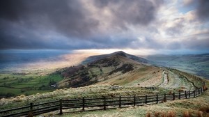 campo, recinto, cielo, paesaggio