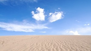 Wüste, Sand, Horizont, Himmel, Dünen