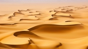 desierto, arena, montañas, patrones, líneas